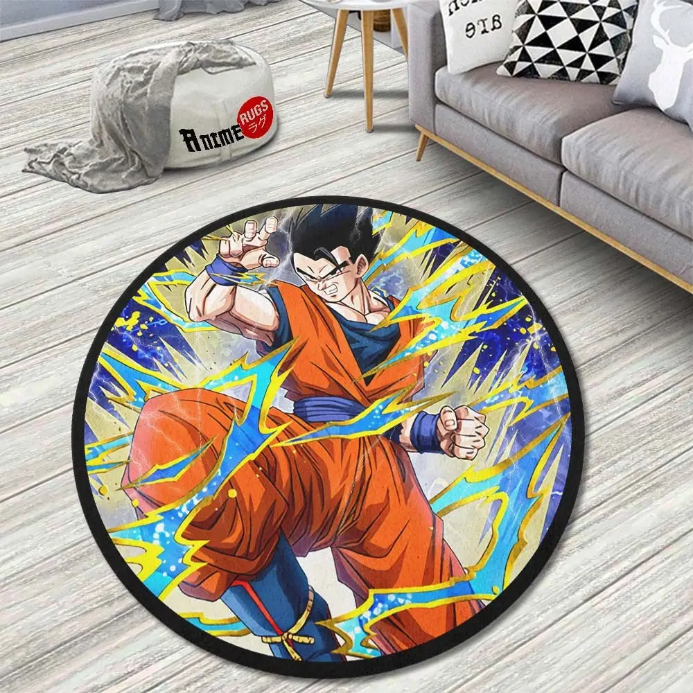 Gohan Skill Round Rug Custom Anime Room Mats