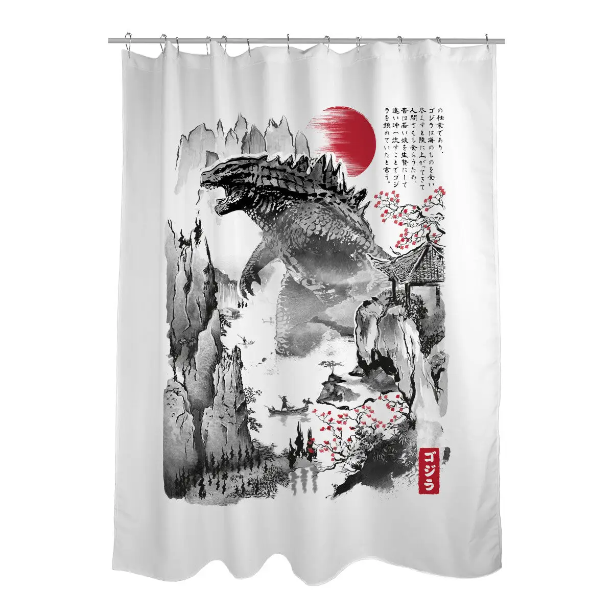 Gojira In Japan Shower Curtains