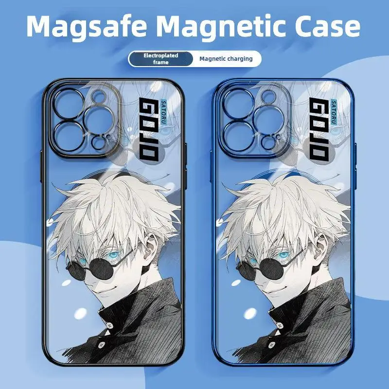 Gojo Magsafe Magnetic Phone Case Clear Style | Jujutsu Kaisen Case