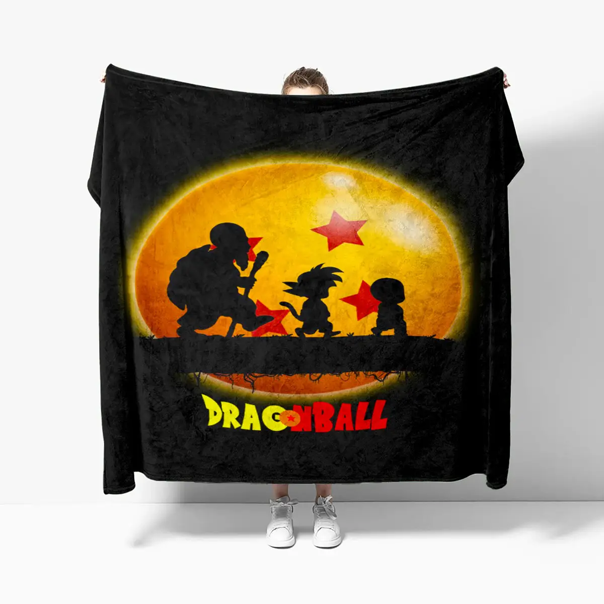 Goku Childhood Journey Dragon Ball Anime Cozy Blanket