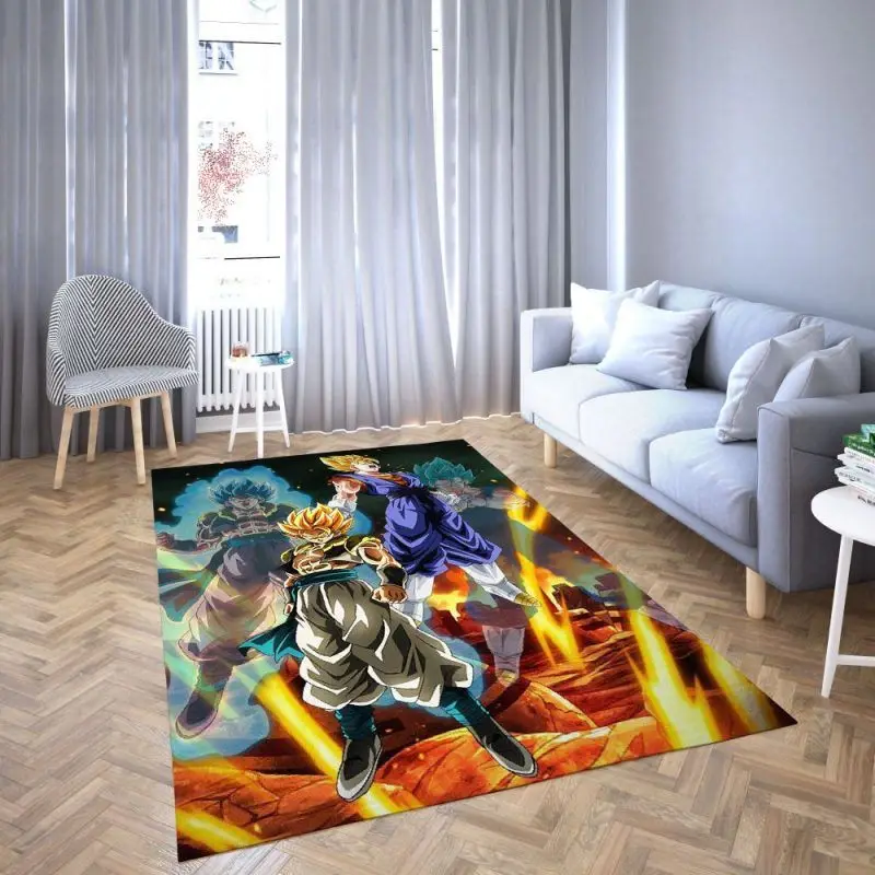 Goku of Dragon Ball Area Rug Carpet Home Decor