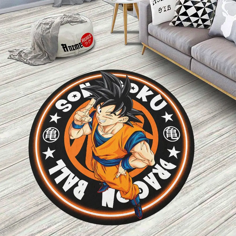 Goku Round Rug Custom Circle Carpet