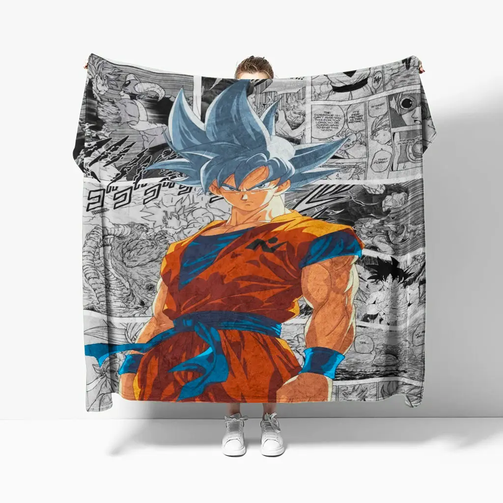 Goku Ultra Instinct Manga Panel Blanket Dragon Ball Z Quilt