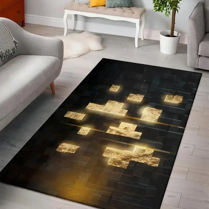 Golden Axe, Shovel, Pickaxe Minecraft Rug