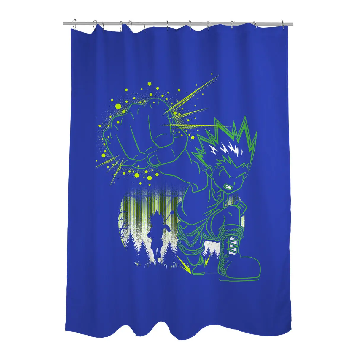Gon's Jajanken Shower Curtains