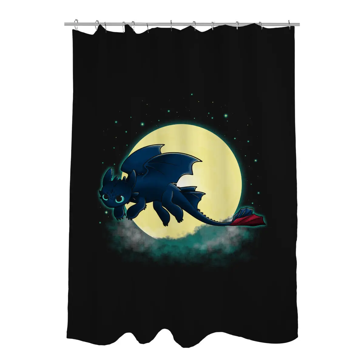 Goodnight Fury Shower Curtains