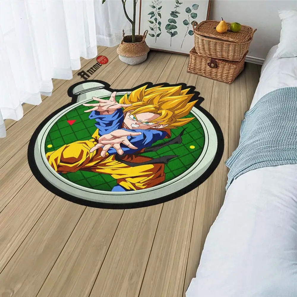 Goten Shaped Rug Custom Anime Room Decor