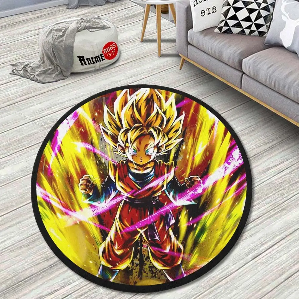 Goten Skill Round Rug Custom Anime Room Mats