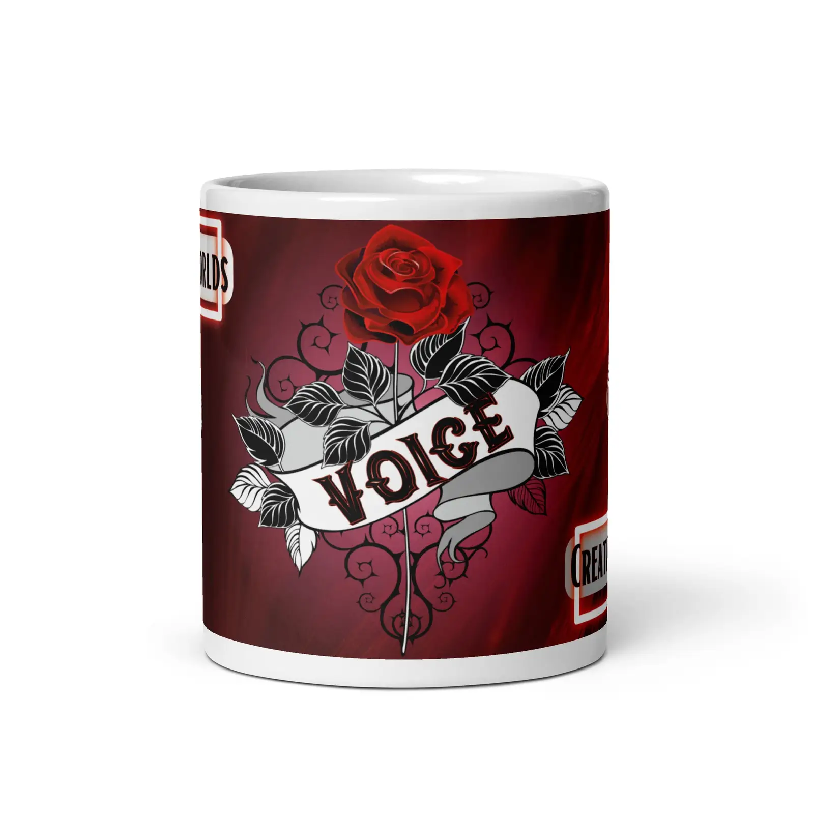 Gothic Roses: Voice Actor: Classic Ceramic White Glossy Mug