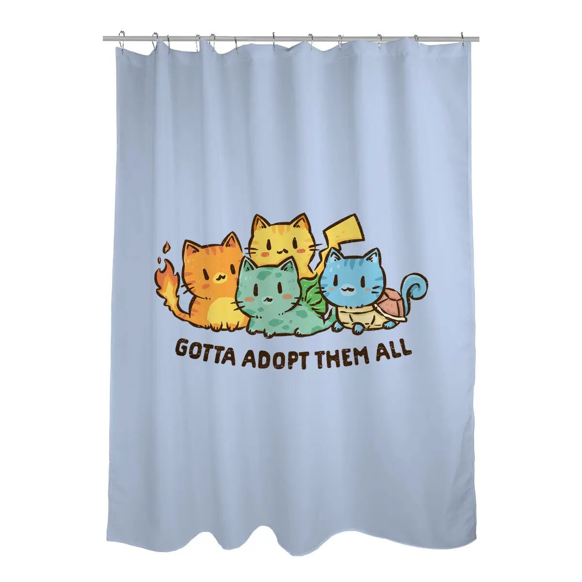 Gotta Adopt Them All Shower Curtains
