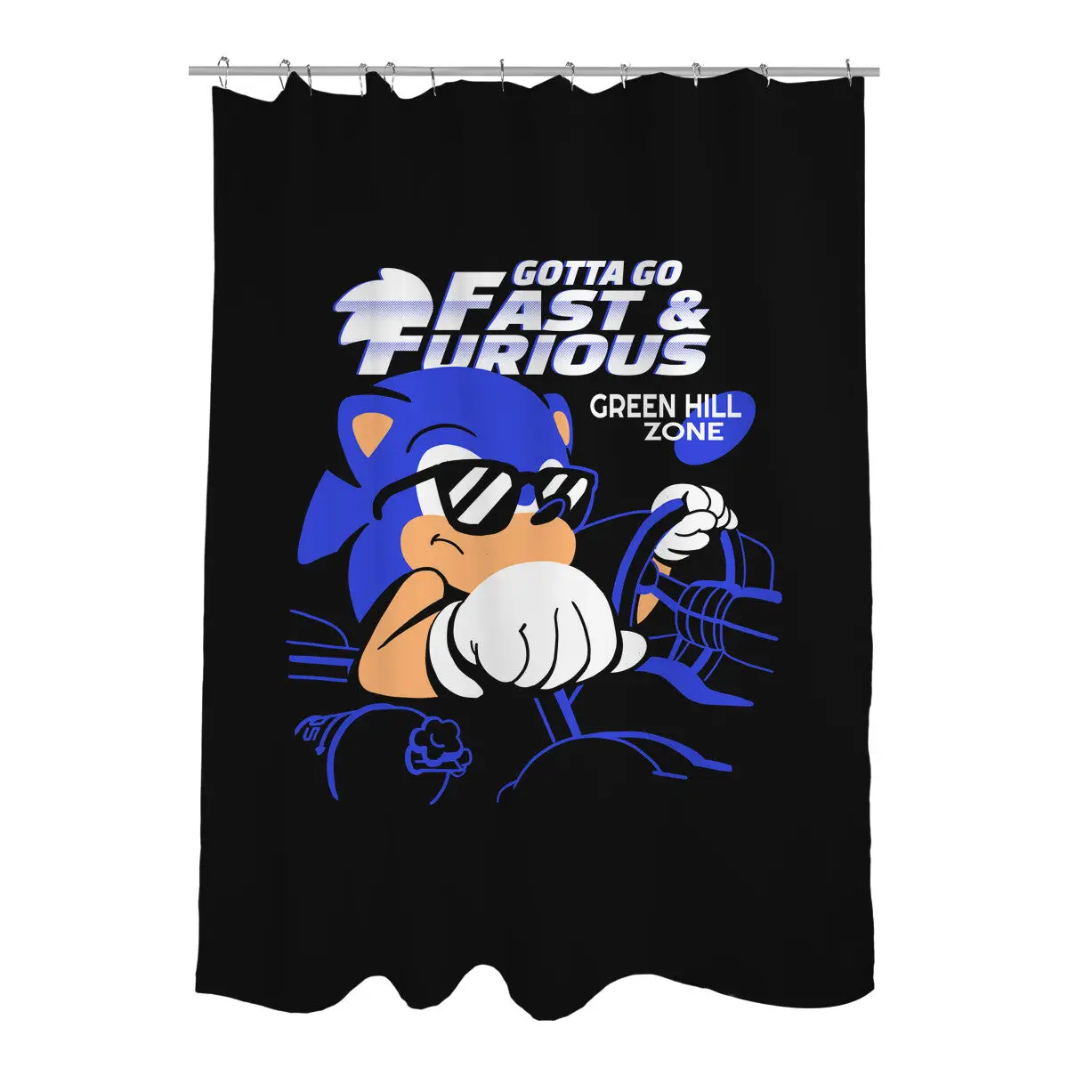 Gotta Go Fast & Furious Shower Curtains