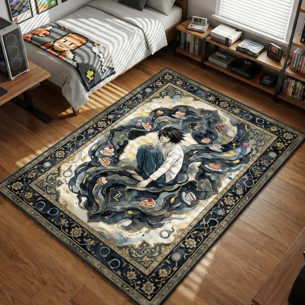 Greatest Detective L Rug - Death Note Chair Mat