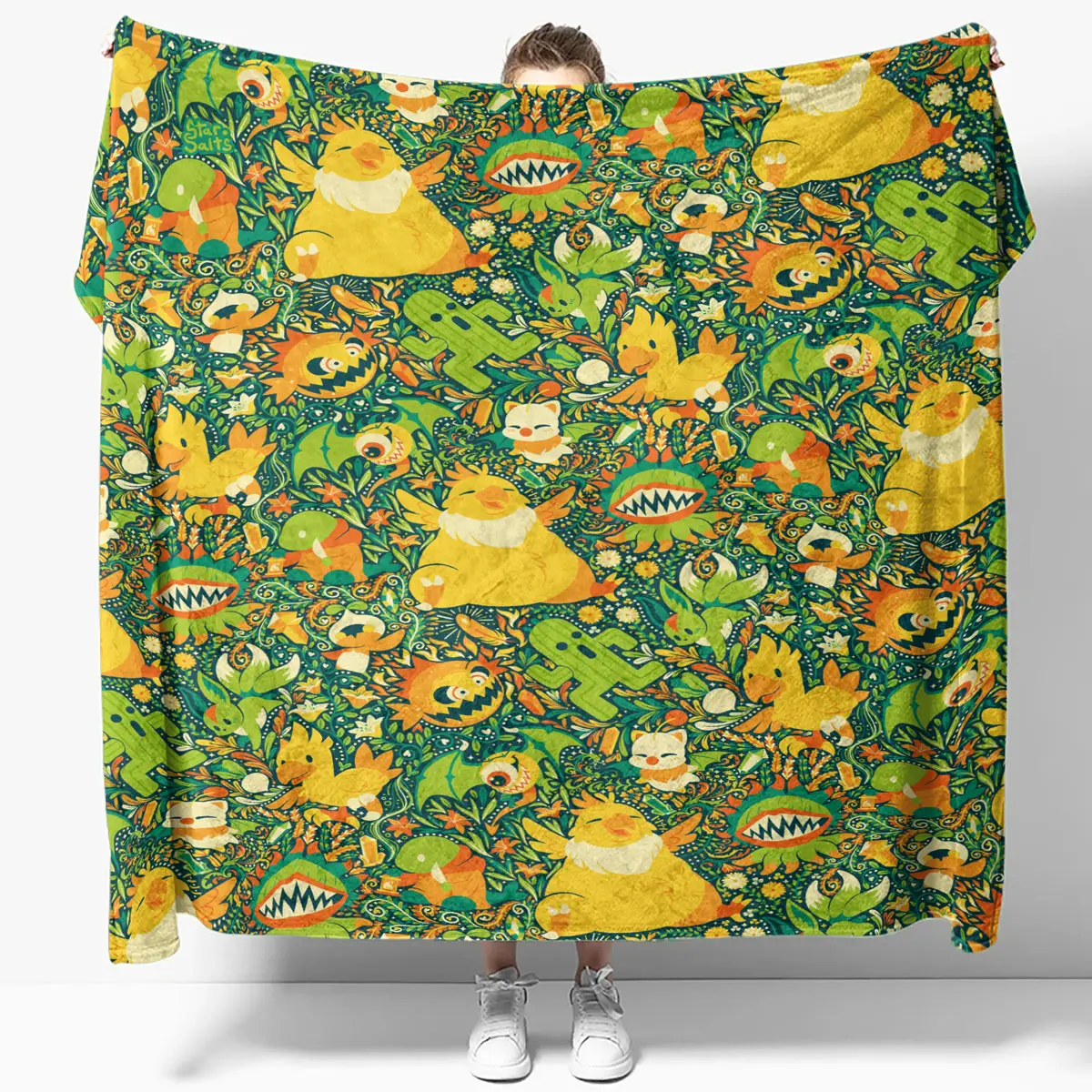 Green Pokemon Forest Pattern Quilt Blanket - Anime Comforts – Cozy Anime Bedding, Blankets & Home Essentials