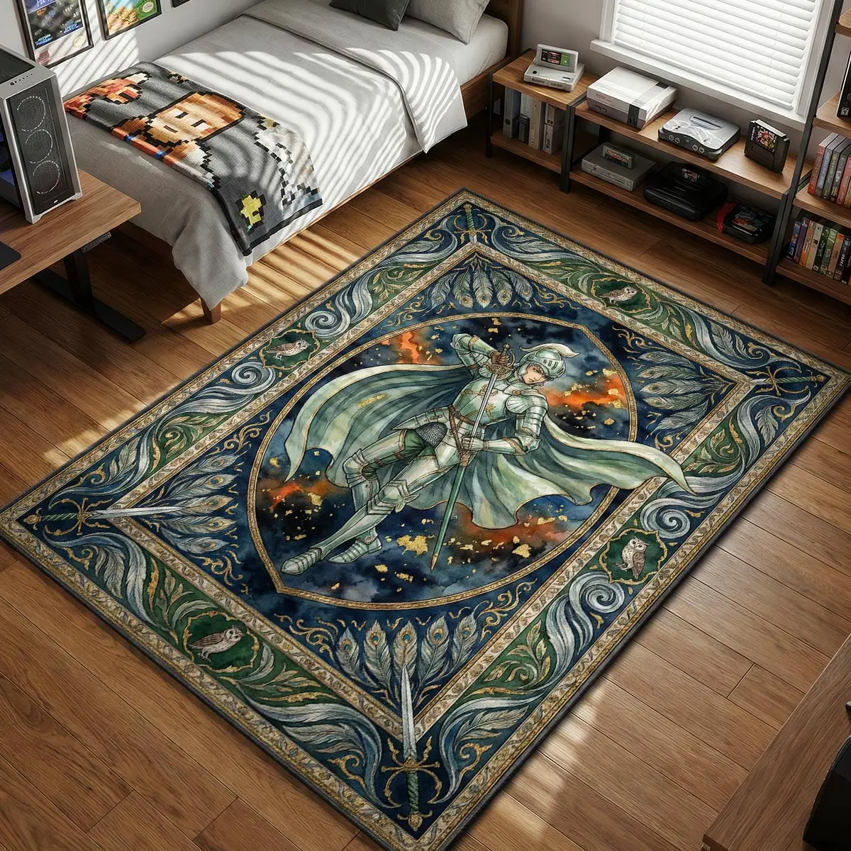 Griffith White Hawk Tarot Rug - Berserk Chair Mat