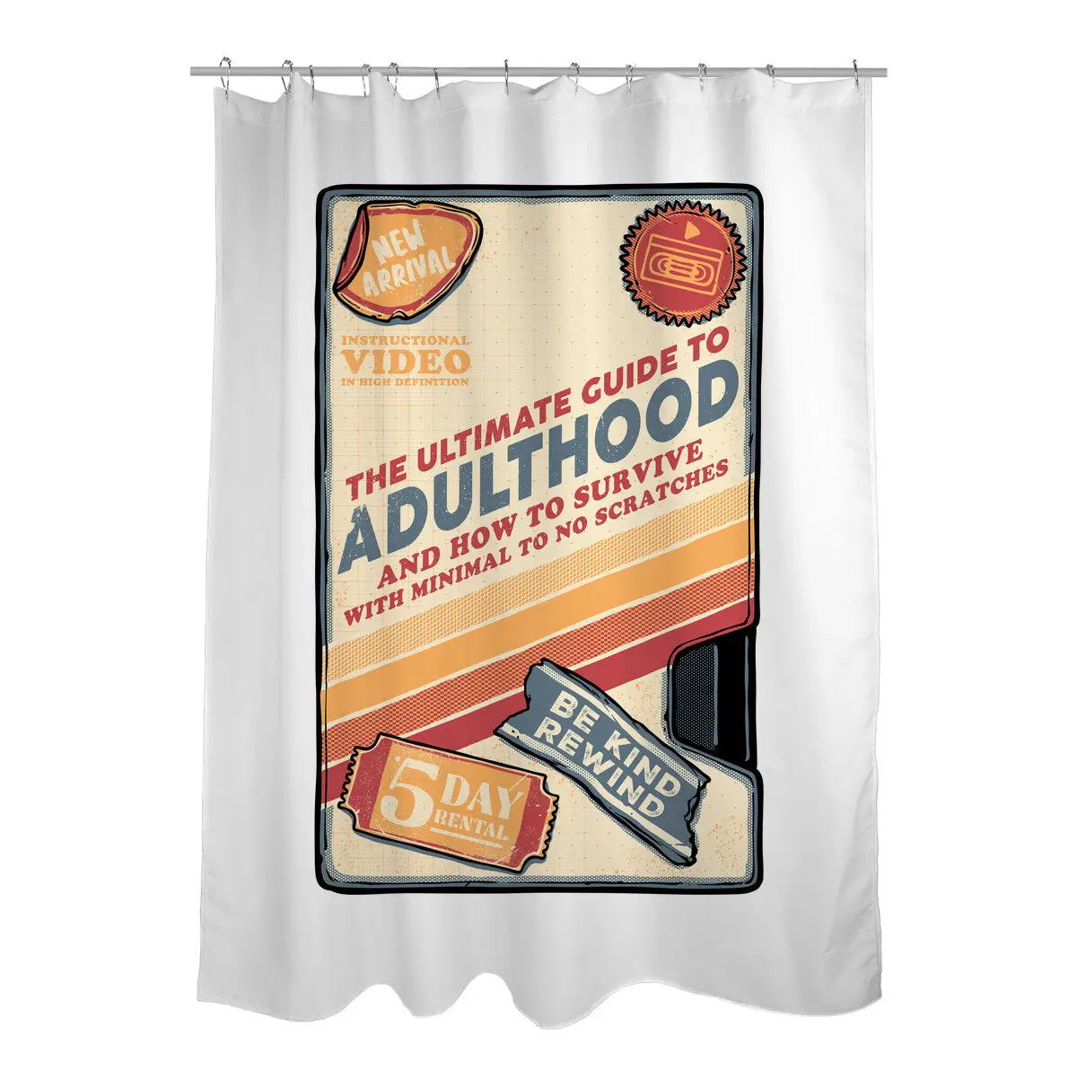 Guide To Adulthood Shower Curtains