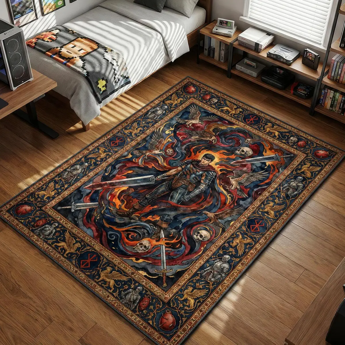 Guts Dragonslayer Rug - Berserk Chair Mat