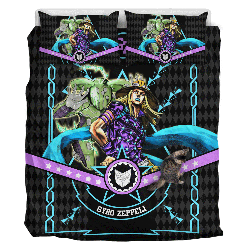 Gyro Zeppeli Custom Anime Bedding Set
