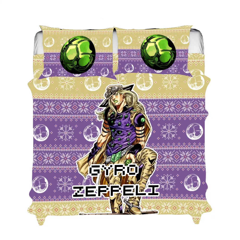 Gyro Zeppeli Xmas Polyester Duvet Cover Set