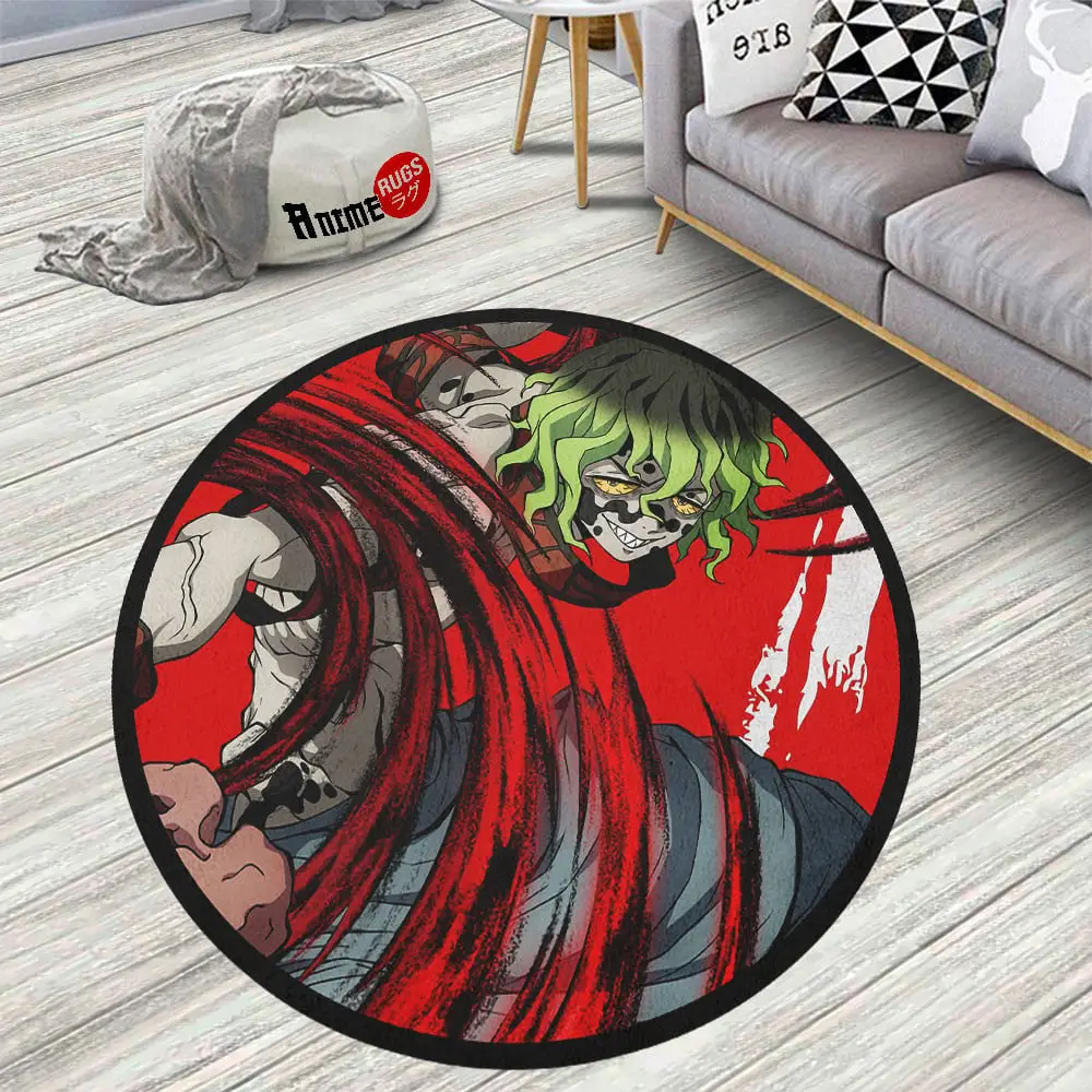 Gyutaro Skid-Proof Round Rug