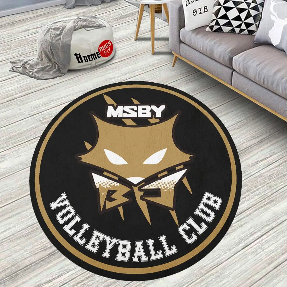 Haikyuu Teams MSBY Skid-Proof Round Rug