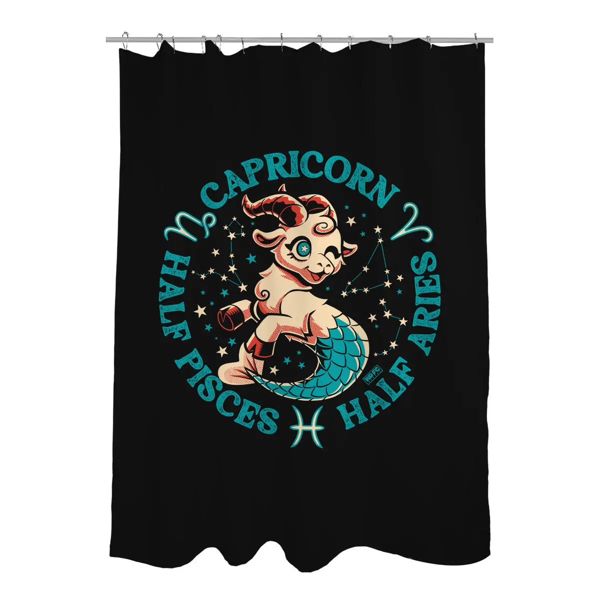Half Pisces Half Aries Shower Curtains
