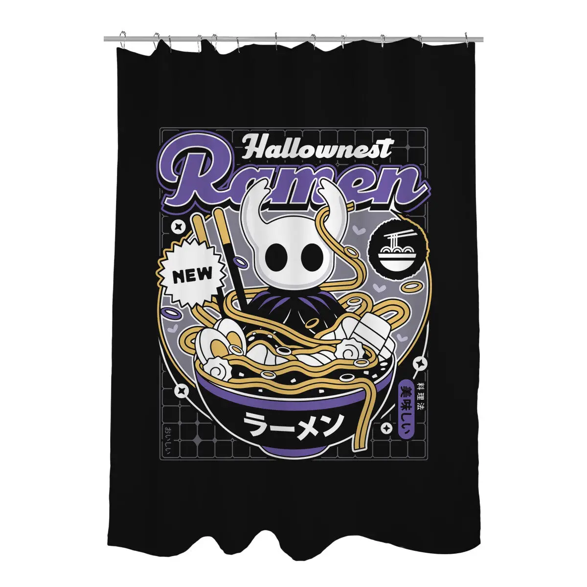 Hallownest Ramen Aesthetic Shower Curtains