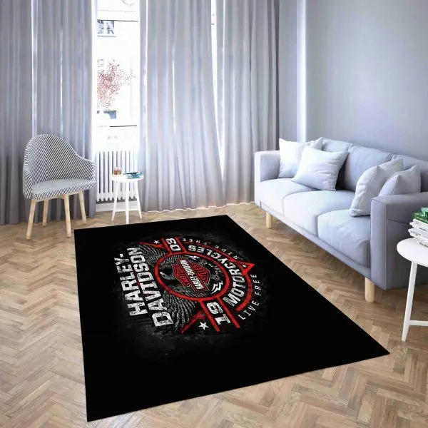 Harley Davidson Logo Since 1903 Rug Carpet