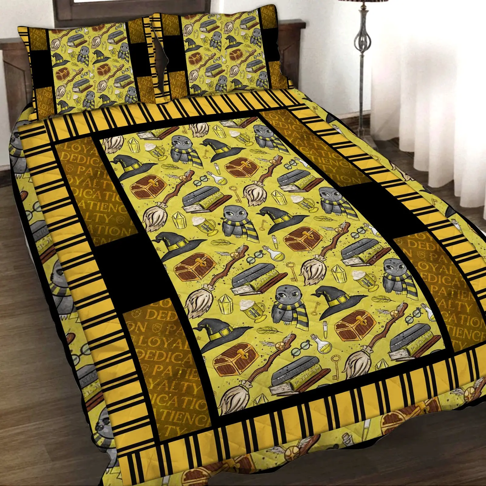 Harry Potter Hufflepuff 3D Quilt Set
