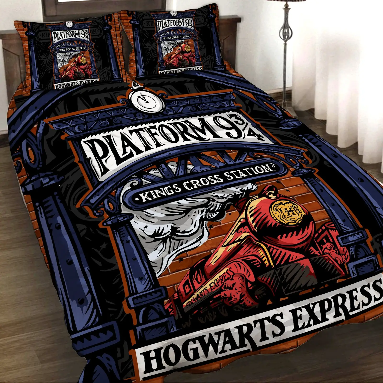 Harry Potter Platform 9 3/4 3D Quilt Set