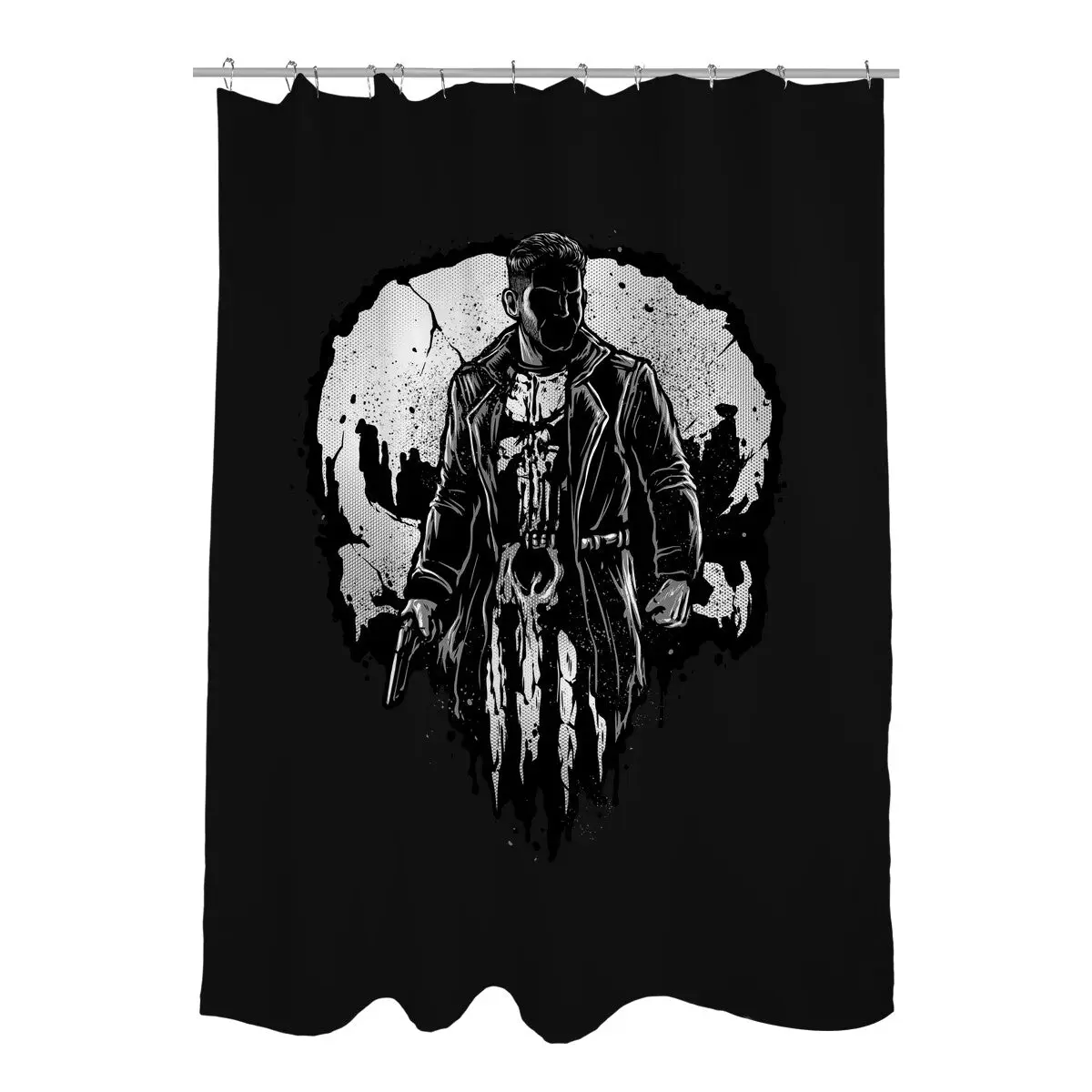 He Who Punishes Shower Curtains