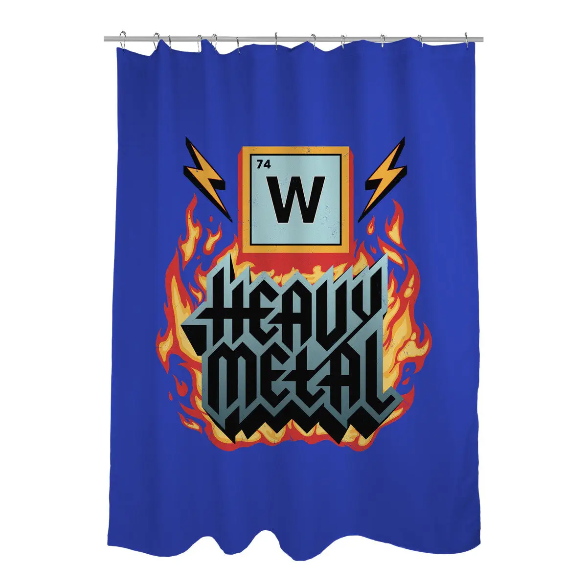 Heavy Metal Nerd Shower Curtains