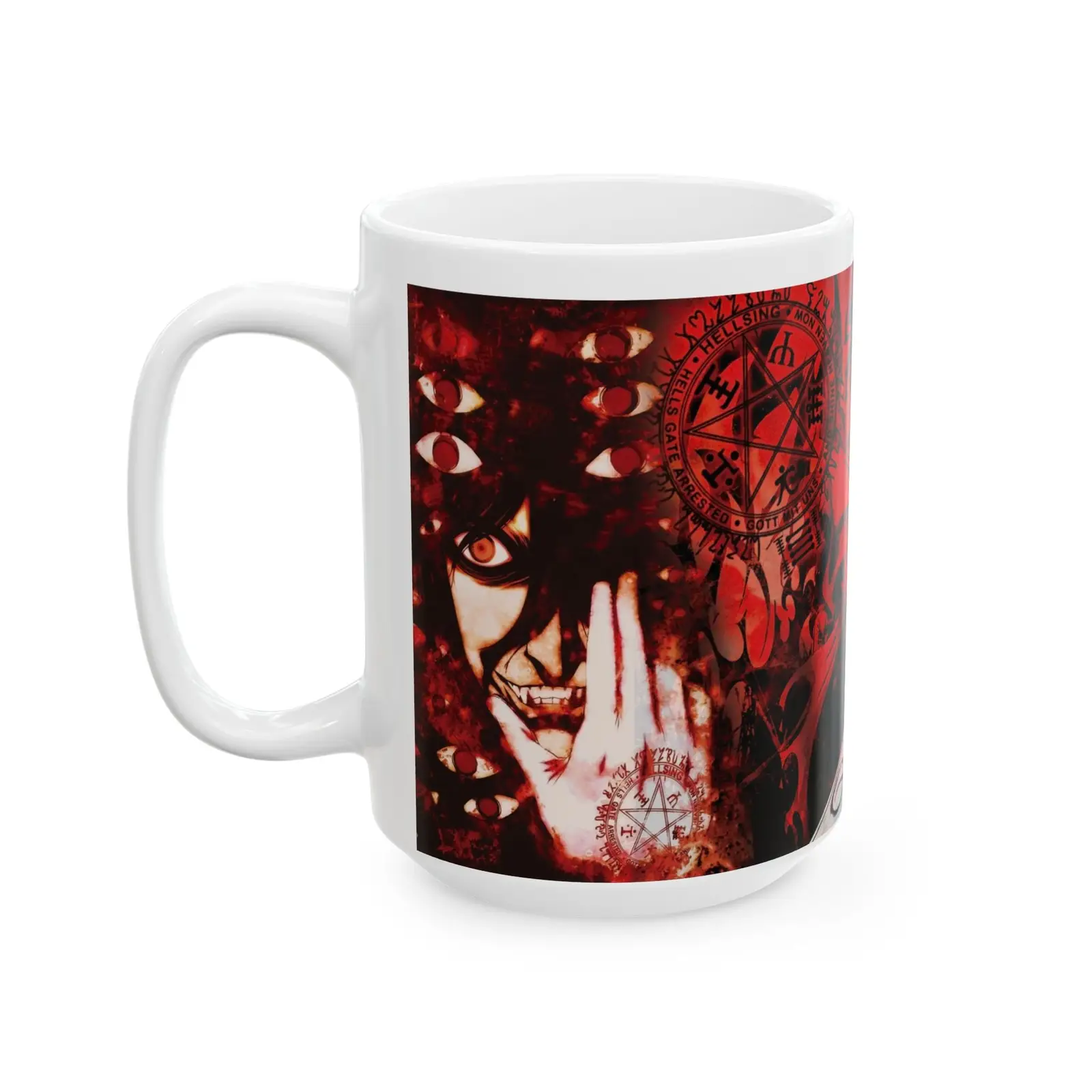 Hellsing Gothic Fantasy Ceramic Mug - Perfect for Coffee Lovers and Collectors