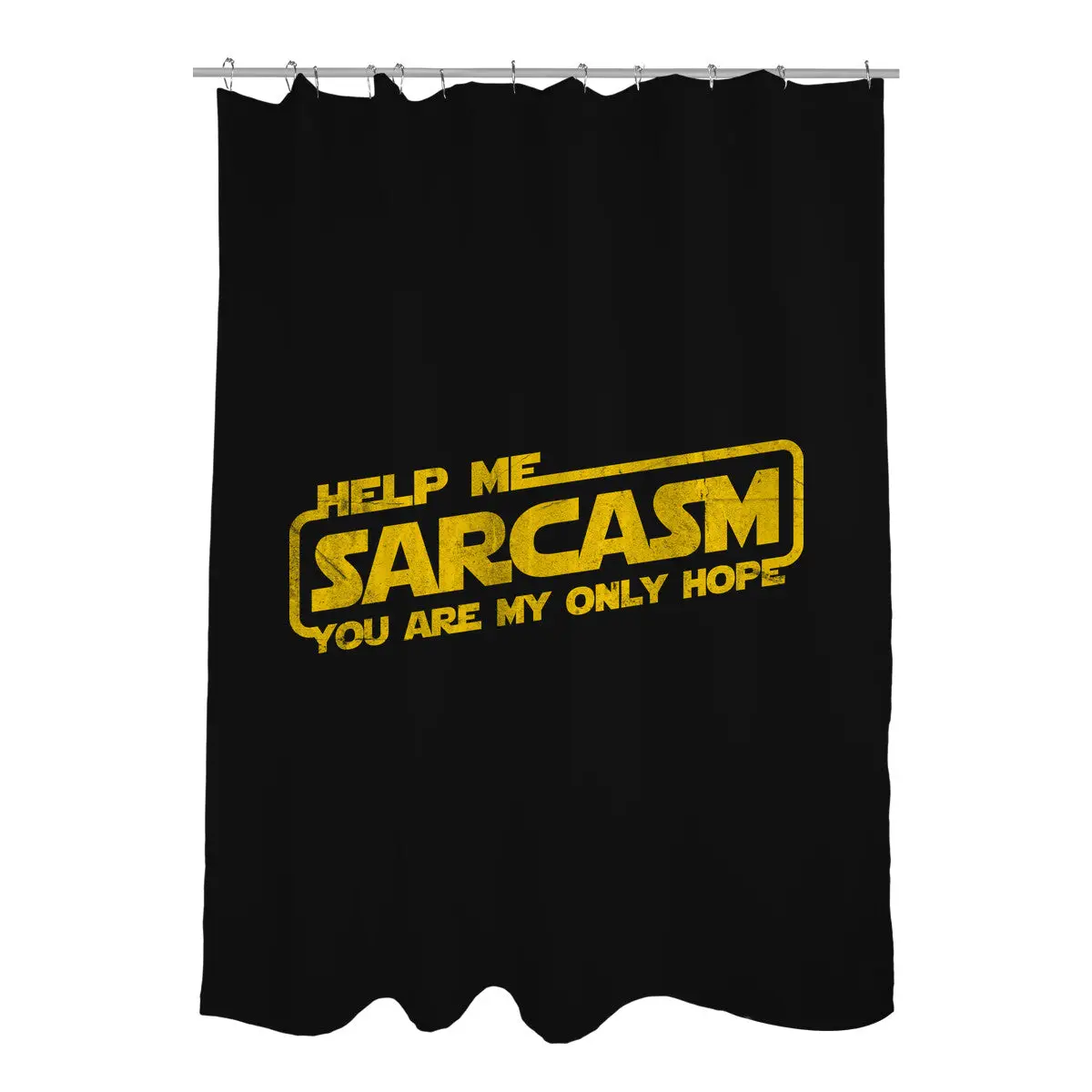 Help Me Sarcasm Shower Curtains