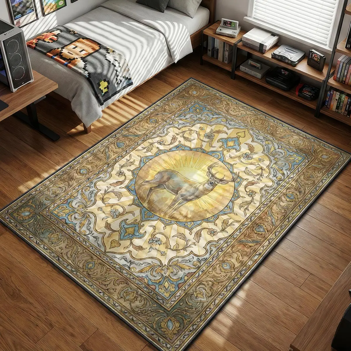 High Honor Buck Spirit Rug - RDR2 Chair Mat