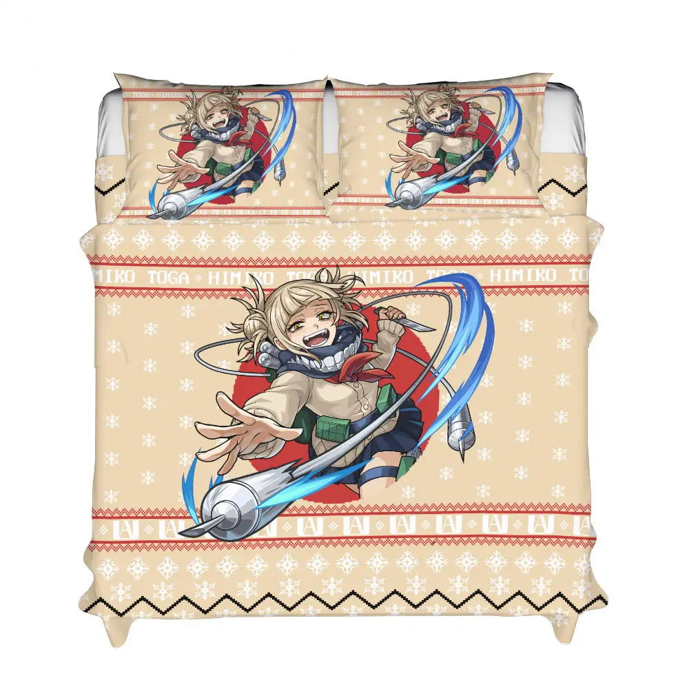 Himiko Toga Xmas Polyester Duvet Cover Set