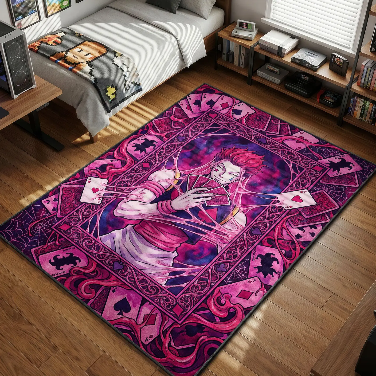 Hisoka Bungee Gum Rug - Hunter x Hunter Chair Mat