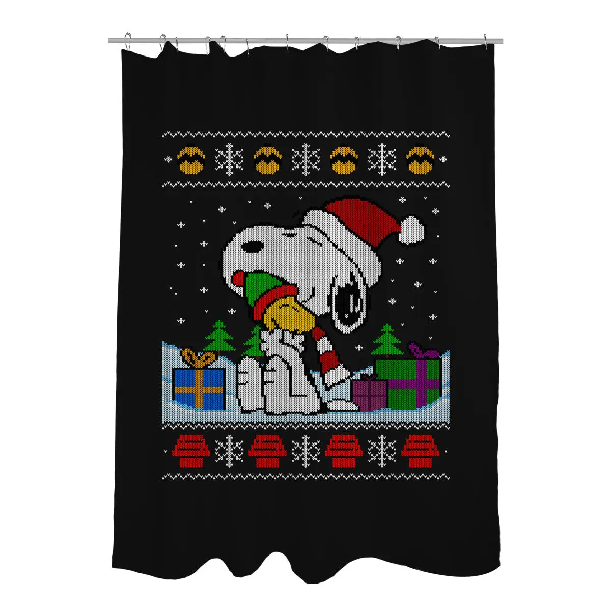 Holiday Beagle Shower Curtains