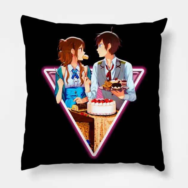 Horimiya Pillows - Cooking Horimiya In Triangle Pillow