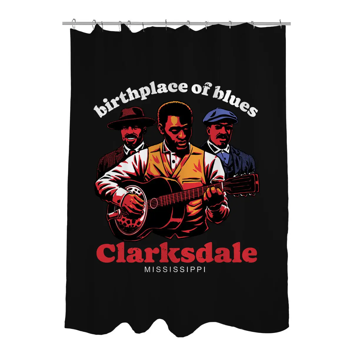 Horror Vampires Blues Shower Curtains