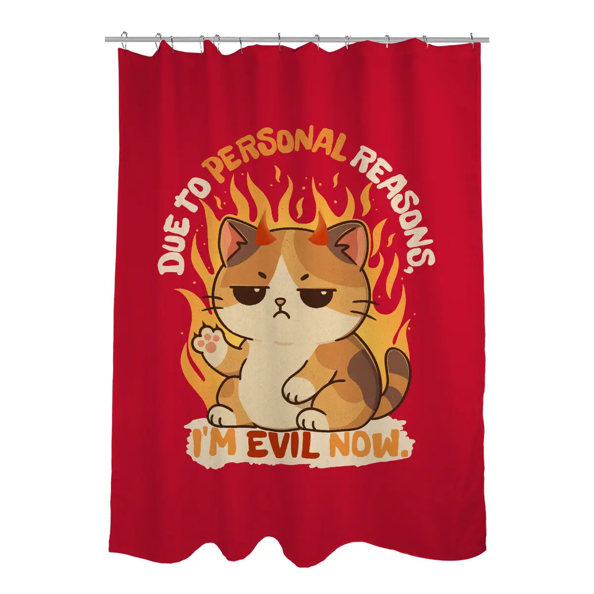I’m Evil Now Shower Curtains
