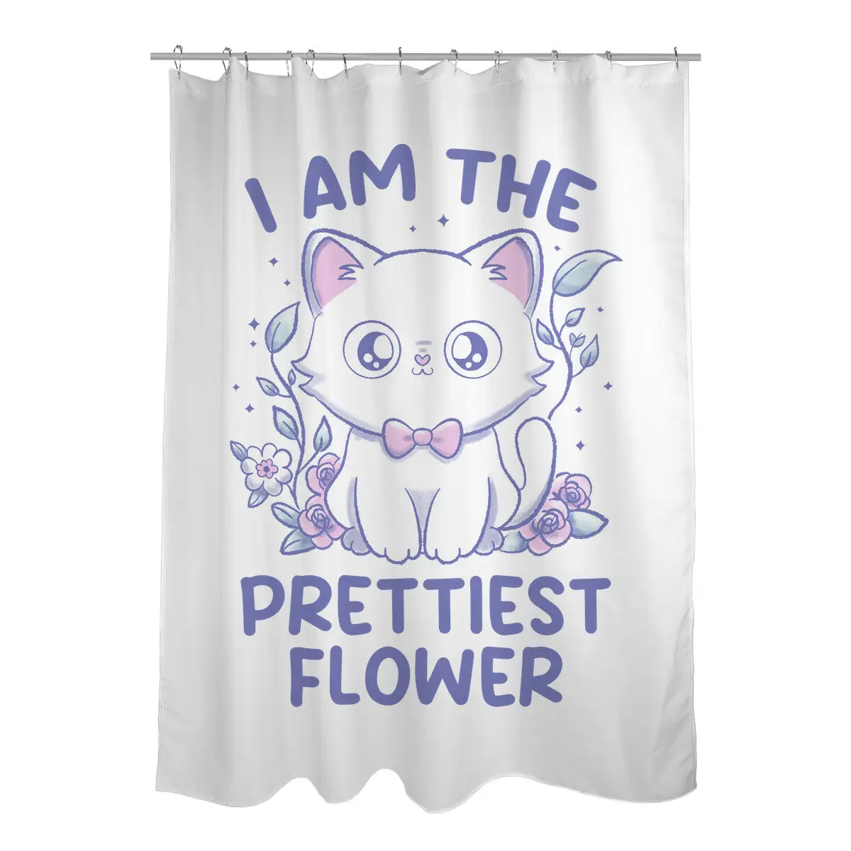 I Am The Prettiest Flower Shower Curtains