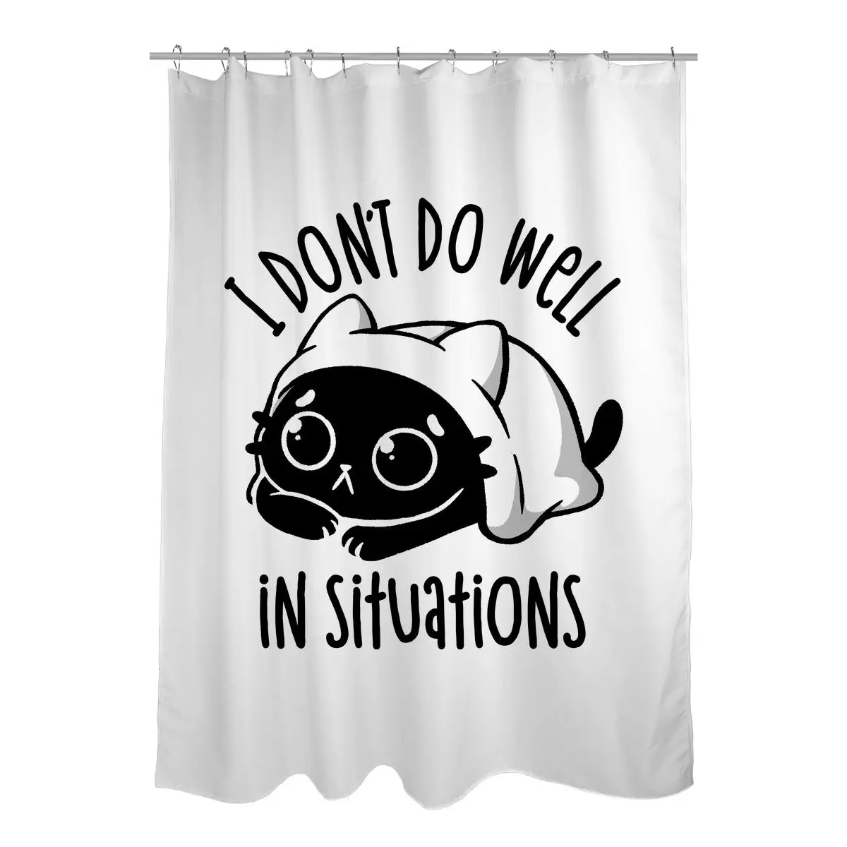 I Don’t Do Well In Situations Shower Curtains