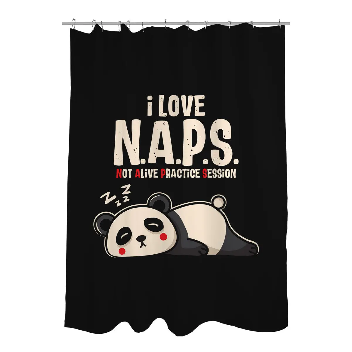 I Love Naps Shower Curtains