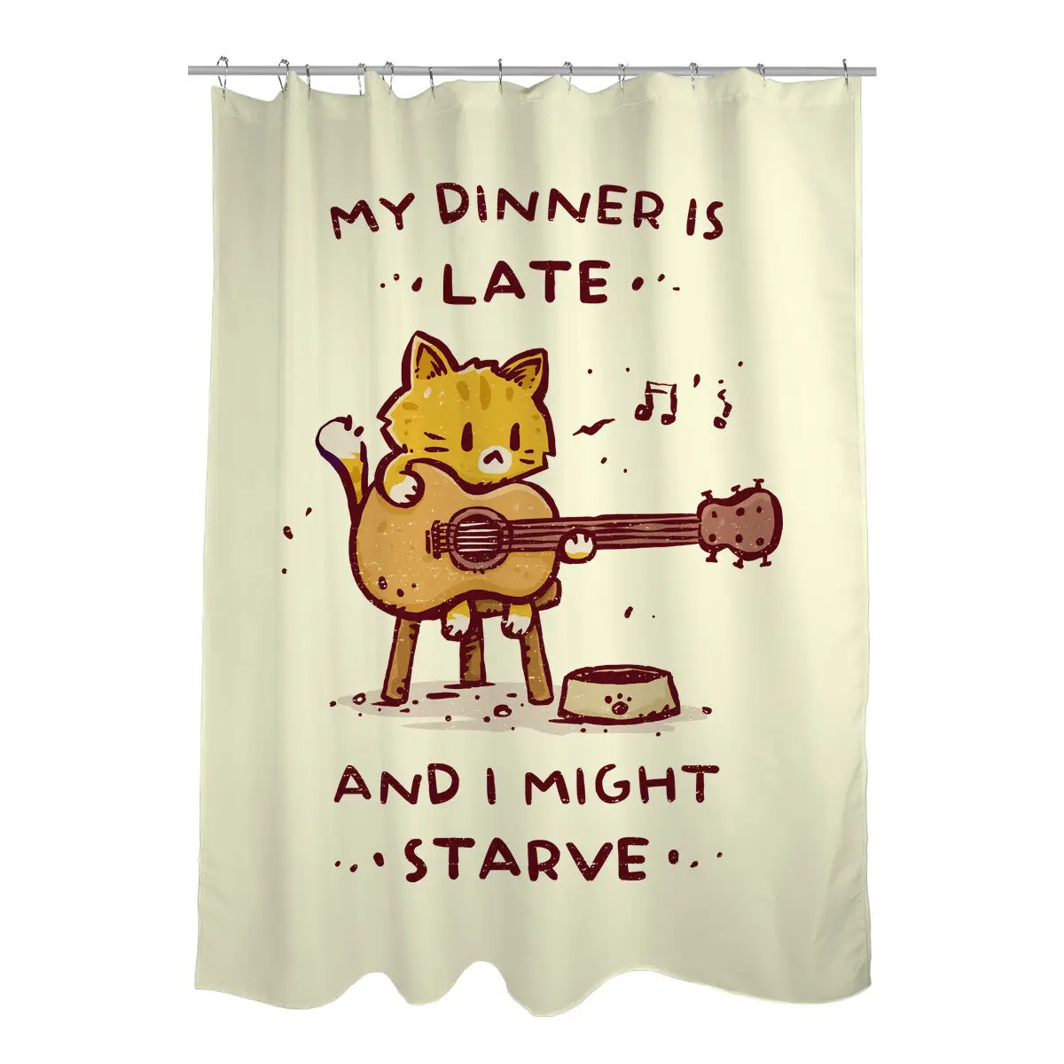 I Might Starve Shower Curtains