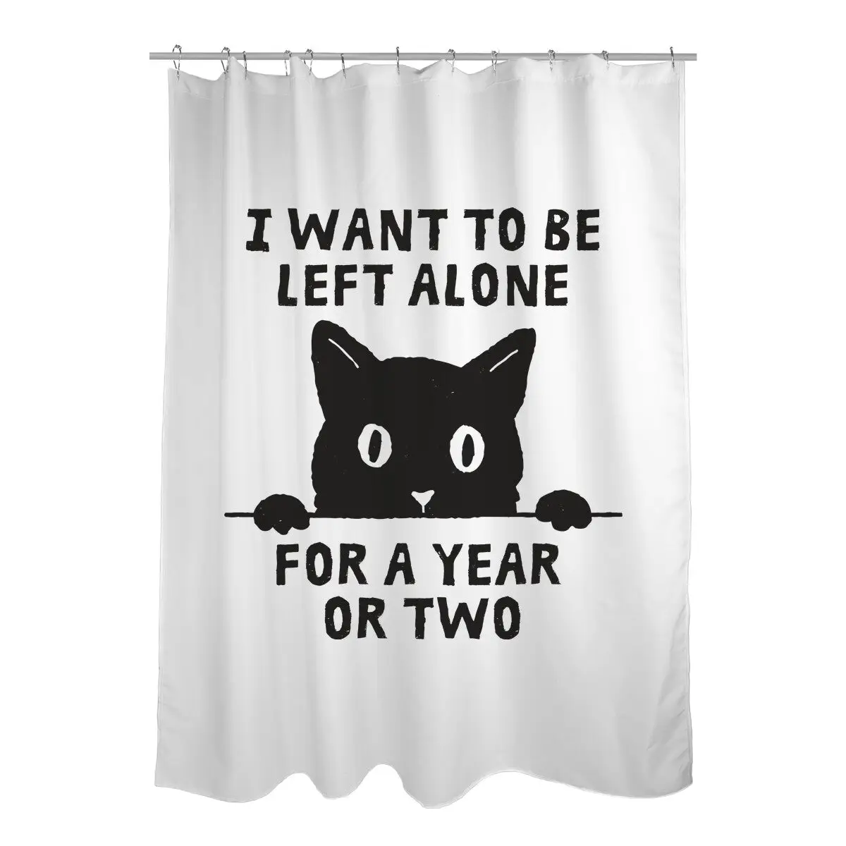 I Want To Be Left Alone Shower Curtains