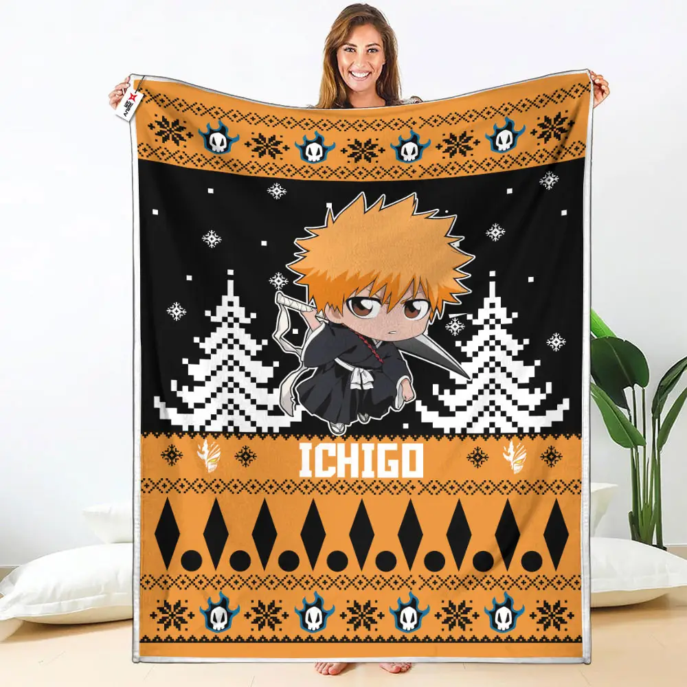 Ichigo Kurosaki Blanket Custom Bleach Anime