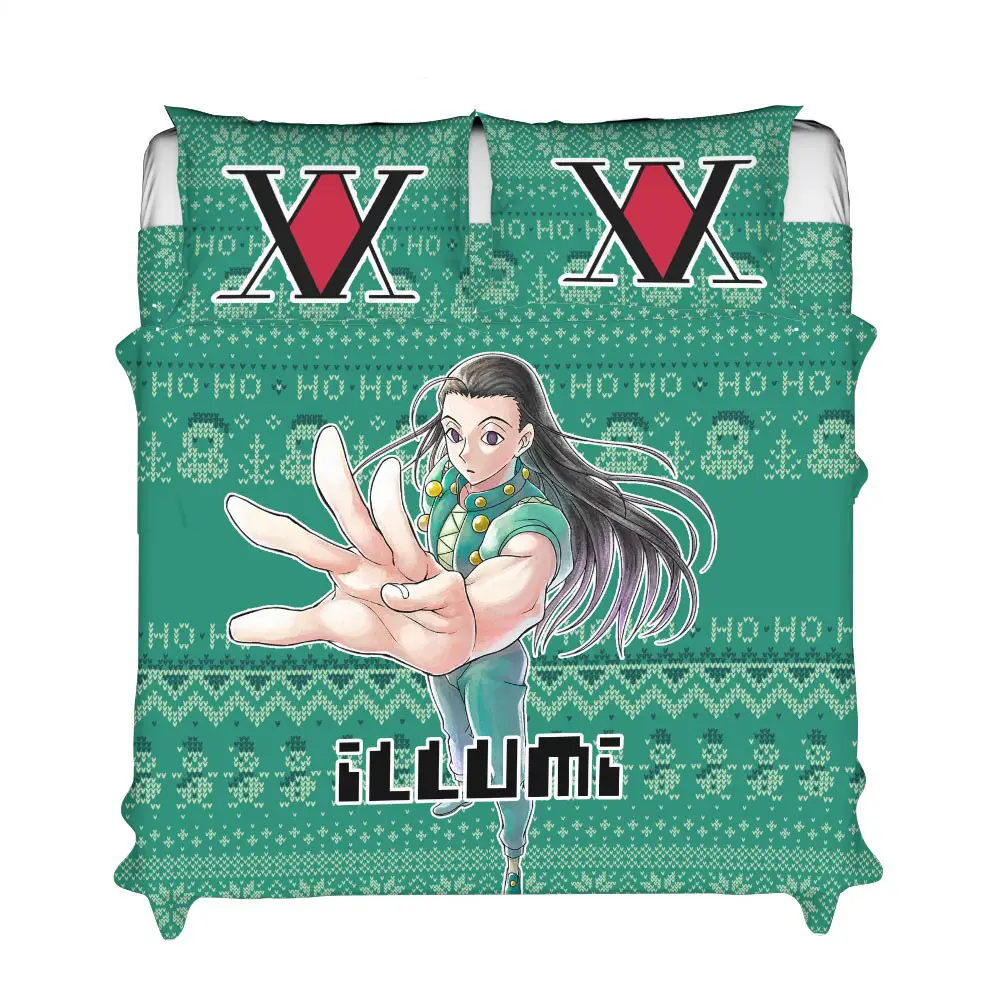 Illumi Zoldyck Xmas Polyester Duvet Cover Set