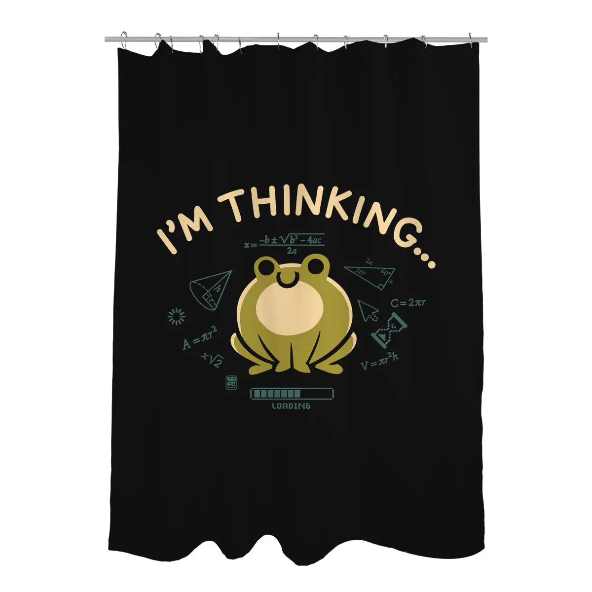 I'm Thinking Frog Shower Curtains