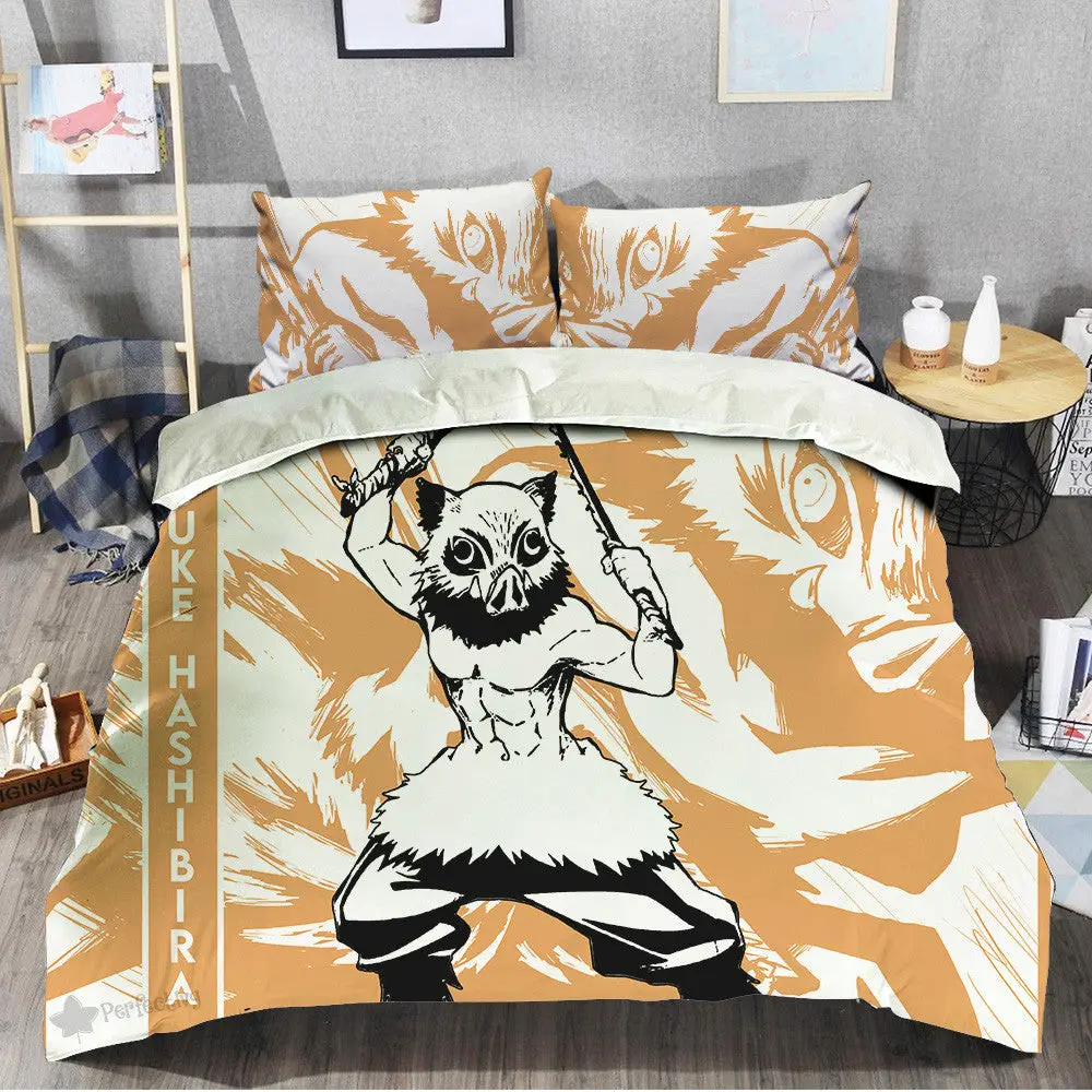 Inosuke Hashibira Bedding Set Custom Anime