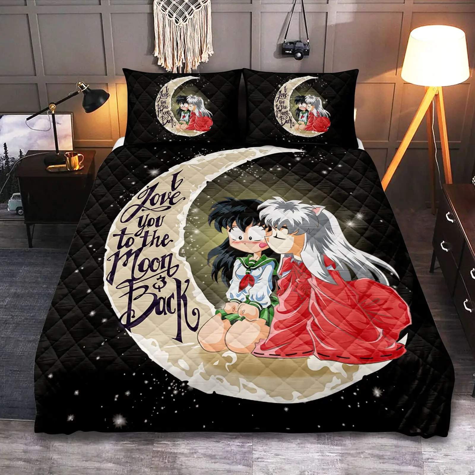 Inuyasha To The Moon Quilt Bed Sets